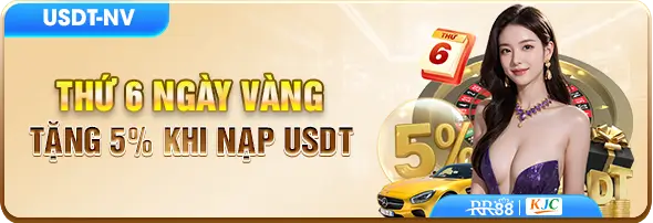 Nhà cái 18333p com khuyến mãi tặng 5% giá trị nạp USDT